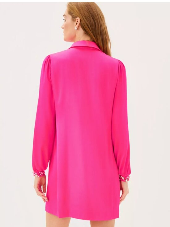 Lilly Pulitzer Harmonee Shirtdress Parigi Pink Size 4 - Picture 2 of 5